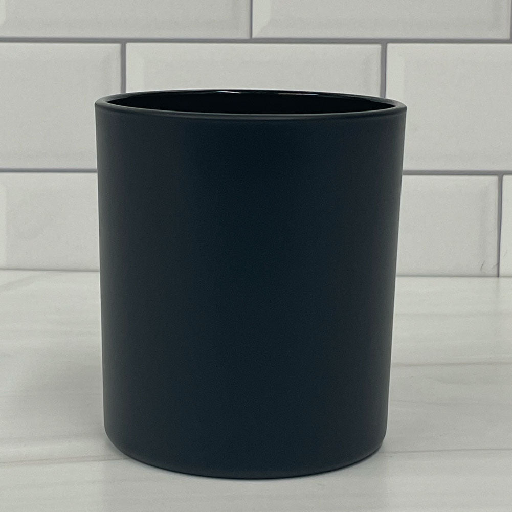 Candle Jar - Matte Black 14oz Candle Jar with Lid – Vela Jars