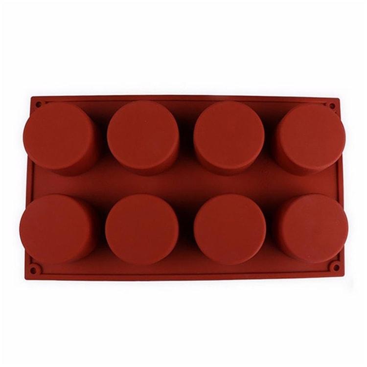 round circular silicone soap wax tart mold