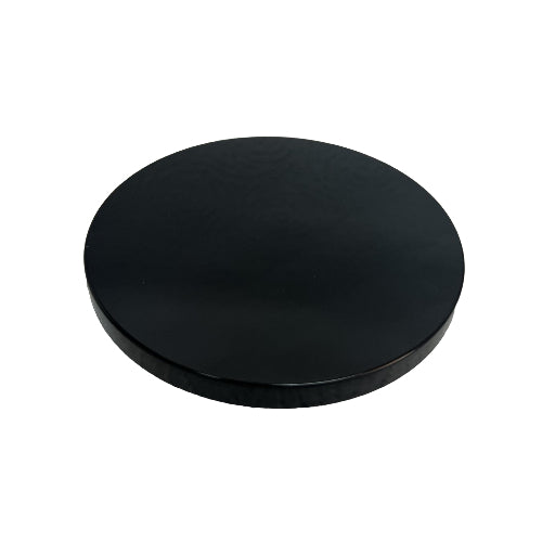 Black Flat Metal Lid for 3 Wick Jar